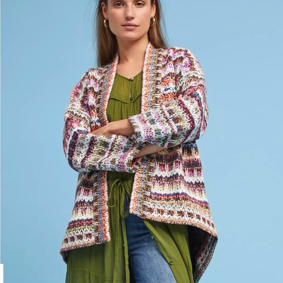 anthropologie dra Los Angelas Sweaters - Multicolor Women's Knit Cardigan